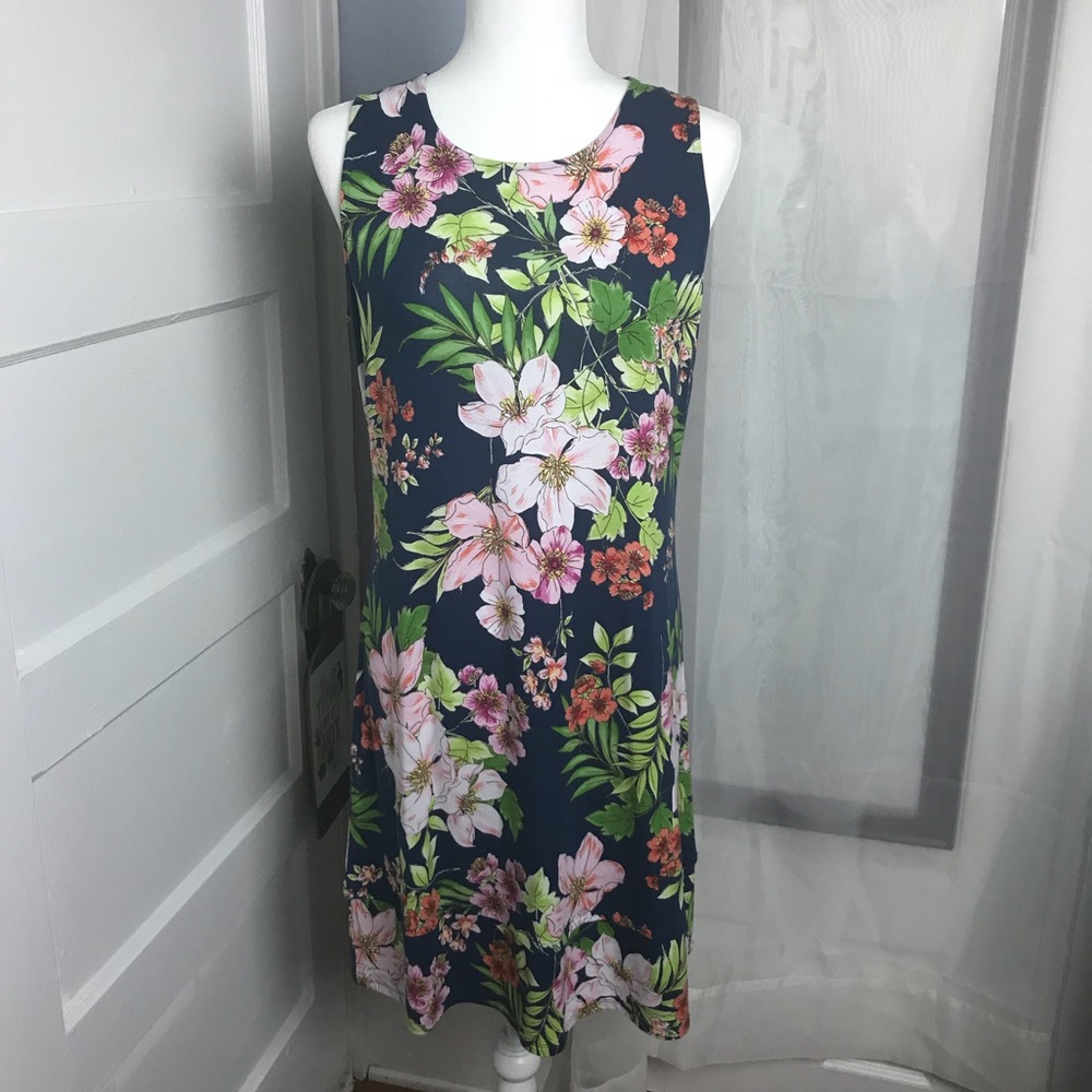J. Jill Tropical Summer Dress Size Small Petite